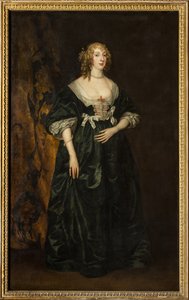 Portræt af Anna Sophia Herbert, grevinde af Carnarvon (olie på lærred) af Anthony van Dyck