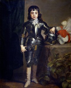 Portræt af Charles II af England (1630-1685) som barn - Dyck, Sir Anthony van (1599-1641) - ca 1637 - Olie på lærred - 135x109 - Museo del Prado, Madrid af Anthony van Dyck