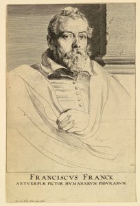 Portræt af Frans Francken, fra Icons of Princes of Men af Anthony van Dyck