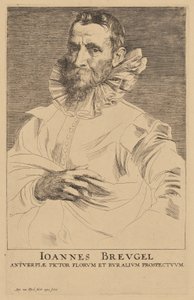 Portræt af Jan Bruegel den Ældre af Anthony van Dyck