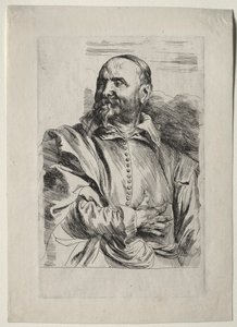 Portræt af Jan Snellinx. af Anthony van Dyck