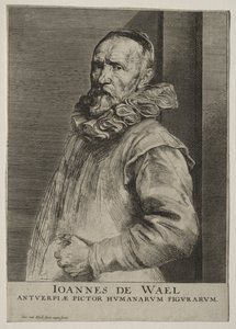 Portræt af Jan de Wael Nevers. af Anthony van Dyck