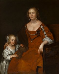 Portræt af Margaret Howard, grevinde af Carlisle (1618-1664) og Lady Diana Russell, der blev Lady Allington (1652-1701), ca. 1654-53 (olie på lærred) af Anthony van Dyck