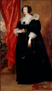 Portræt af Margaret af Lorraine (1613-1662), hertuginde af Orleans og Alencon, maleri af Antoine (Antoon eller Anton) Van Dyck (1599-1641) af Anthony van Dyck