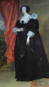 Portræt af Marguerite af Lorraine, hertuginde af Orleans (?) af Anthony van Dyck