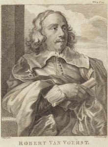 Portræt af Robert van Voerst af Anthony van Dyck