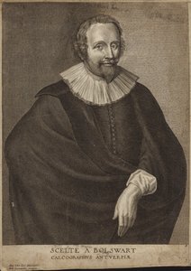 Portræt af Schelte a Bolswert af Anthony van Dyck