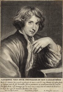 Portræt af Sir Anthony van Dyck af Anthony van Dyck