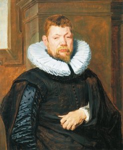Portræt af en skægget mand, ca. 1616 (olie på egetræspanel)