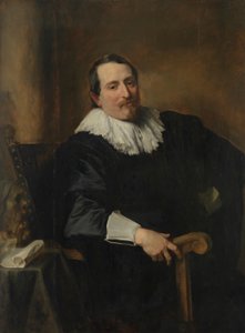 Portræt af maleren Theodor Rombouts af Anthony van Dyck