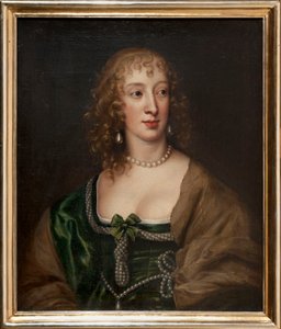 Portræt af Henrietta Maria, dronning af England (1609-1669) af Anthony van Dyck