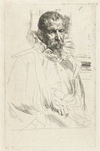Portræt af Pieter Brueghel den Yngre af Anthony van Dyck