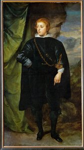 Prins Karl Ludwig af Pfalz, søn af "vinterkongen" Friedrich V (olie på lærred) af Anthony van Dyck