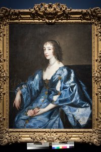Dronning Henrietta Maria af England, ca. 1636-38 (olie på lærred) af Anthony van Dyck