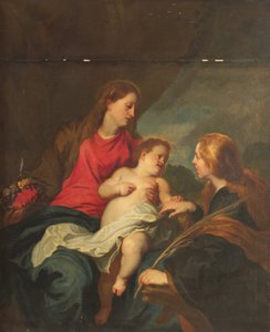 Sankt Katarina af Alexandrias mystiske ægteskab af Anthony van Dyck
