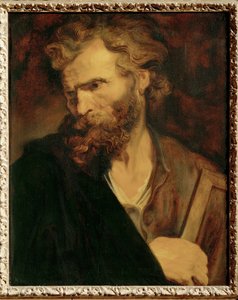 Apostlen Judas Thaddæus (maleri på træ) af Anthony van Dyck