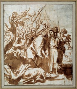 Kristi arrestation. Tegning af Anton Van Dyck (1599-1641) Ec. Flam. af Anthony van Dyck