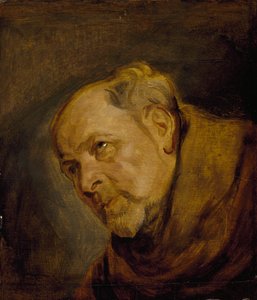 Leder af en munk (Jan Malderus, biskop af Antwerpen, som Saint Bonaventura) af Anthony van Dyck