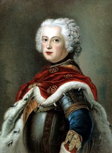 Frederik II den Store, konge af Preussen af Antoine (after) Pesne
