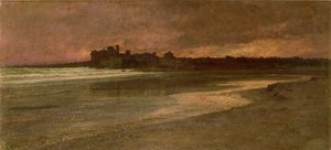 Nettuno, Aften på stranden af Antoine Auguste Ernest Herbert or Hebert
