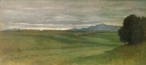 romersk landskab af Antoine Auguste Ernest Herbert or Hebert