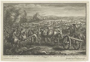 Allieret angreb på en fransk artilleritransport, 1747 Convoi d