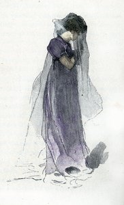 Portræt af Fanny Dillon (1785-1836) hustru til grev Bertrand, ledsager af Napoleon I, der fulgte ham til Saint Helene