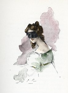 Portræt af en mystisk elskerinde af Napoleon I besøgte omkring 1803 og fik tilnavnet Saint-Cloud-damen af Antoine Calbet