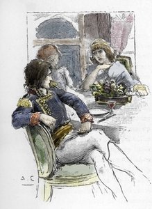 Sangerinden Giuseppina Grassini (1773-1850) var ung i nærværelse af Berthier i værelset hos den første konsul Napoleon Bonaparte, som blev hendes elsker