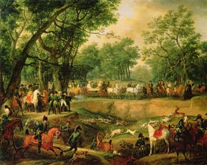 Napoleon på jagt i Compiegne-skoven, 1811