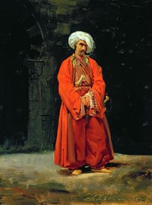 Portræt af en orientaler, 1818 af Antoine Charles Horace Vernet