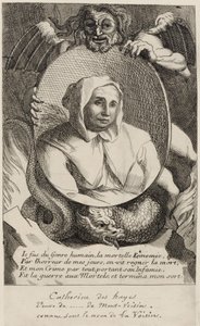 Catherine Deshayes (Monvoisin, kendt som "La Voisin") 1680 af Antoine Coypel