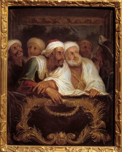Den marokkanske ambassadør Mohamed Temin deltog i et show i en lodge af den italienske komedie i Paris i februar 1682 Maleri af Antoine Coypel (1661-1722) 1600-tallet søn. 0,28x0,22 m af Antoine Coypel