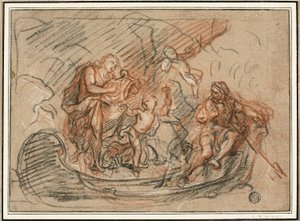 Orpheus ved floden Styx af Antoine Coypel