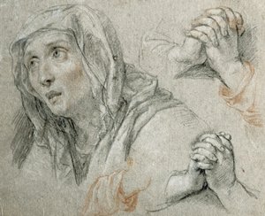 Studier til Jomfruens figur af Antoine Coypel
