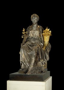 La Paix Sølv- og bronzeskulptur af Antoine Denis Chaudet (1763-1810) og Louis Jean Baptiste Cheret (1760-1832) fra Salon de la Paix ved Palais des Tuileries. Paris, Louvre-museet.