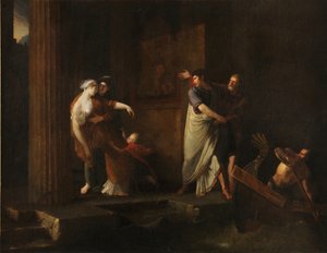 Brutus og Portias farvel, 1799 af Antoine Dubost