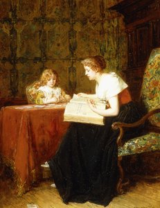 Aftenstunden af Antoine Emile Plassan