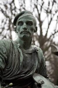 Grav af Jean Louis Andre Theodore Gericault (1791-1824) (bronze) af Antoine Etex