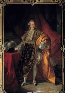 Portræt i fuld længde af Charles Philippe af Frankrig i heldragt af Helligåndsordenen, Comte d