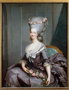 Portræt af Marie Therese Louise de Savoie Carignan, prinsesse af Lamballe af Antoine François Callet