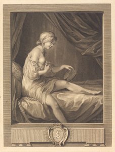 Rosebud-sammenligningen af Antoine Francois Dennel after Gabriel Jacques de Saint Aubin