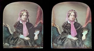 Portræt af en kvinde (daguerreotypi) af Antoine Francois Jean Claudet
