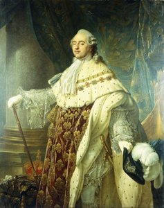 Portræt af Ludvig XV iført statsklæder, af Antoine François Callet