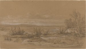 Landskab unge Vourlis af Antoine Jean Duclaux