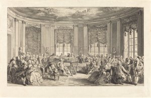 Koncerten af Antoine Jean Duclos after Augustin de Saint Aubin