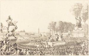 Dag den 16. oktober 1793, Marie-Antoinettes død af Antoine Jean Duclos after Charles Monnet