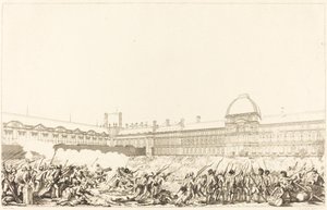 Dagen den 10. august 1792 af Antoine Jean Duclos after Charles Monnet