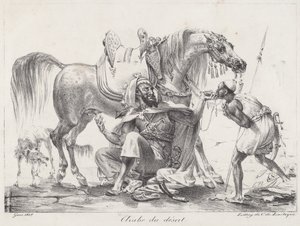 Desert Arab (Desert Arab) af Antoine Jean Gros