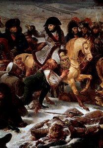 Preussens og Polens kampagne (1806-1807): "" Napoleon I (1769-1821) på slagmarken ved Eylau den 9/02/1807"" Detalje. Maleri af Antoine Jean Gros (1771-1835) 1808 søn. 5,21x7,84 m Paris, Musée du Louvre af Antoine Jean Gros